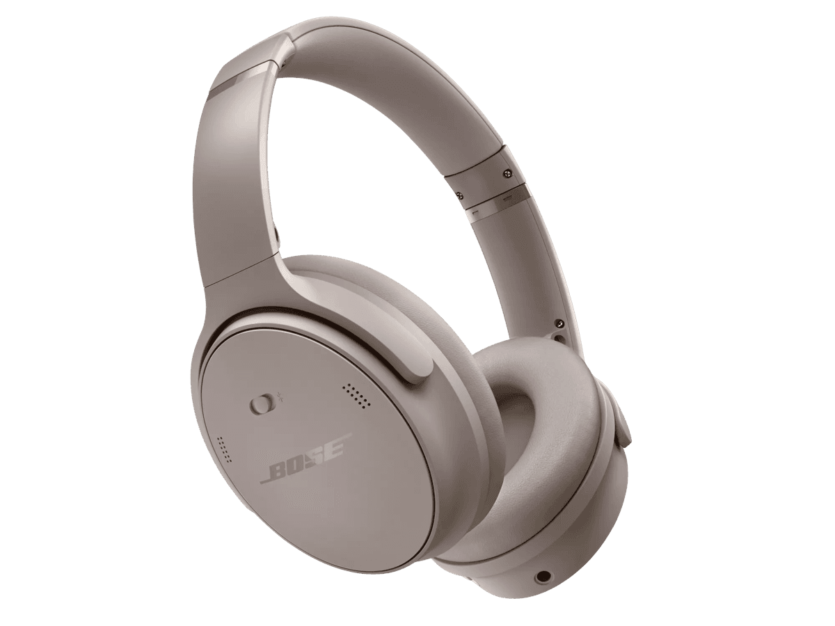 Bose QuietComfort headphones in sandstone